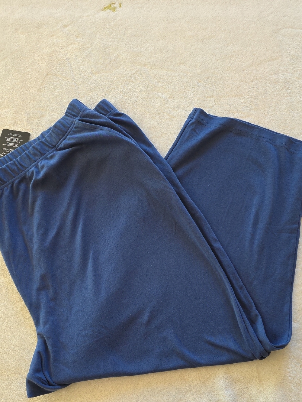 Woman Within Navy Wide-Leg Lounge Pants